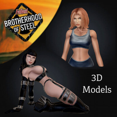 Fallout BOS Nadia and Jane 3D Models