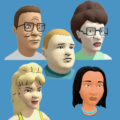 King of the Hill Heads