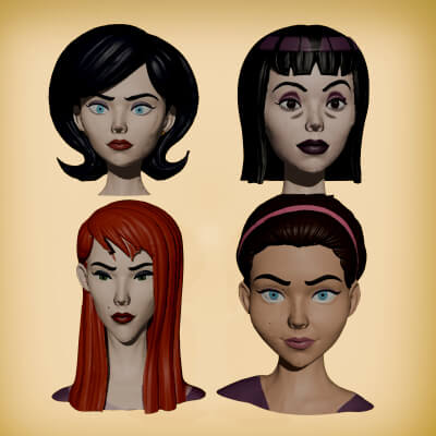 Venture Bros Female Heads