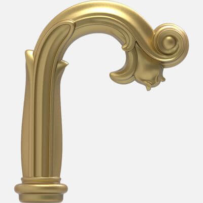 Cane Handle - 3D Model by craft3D