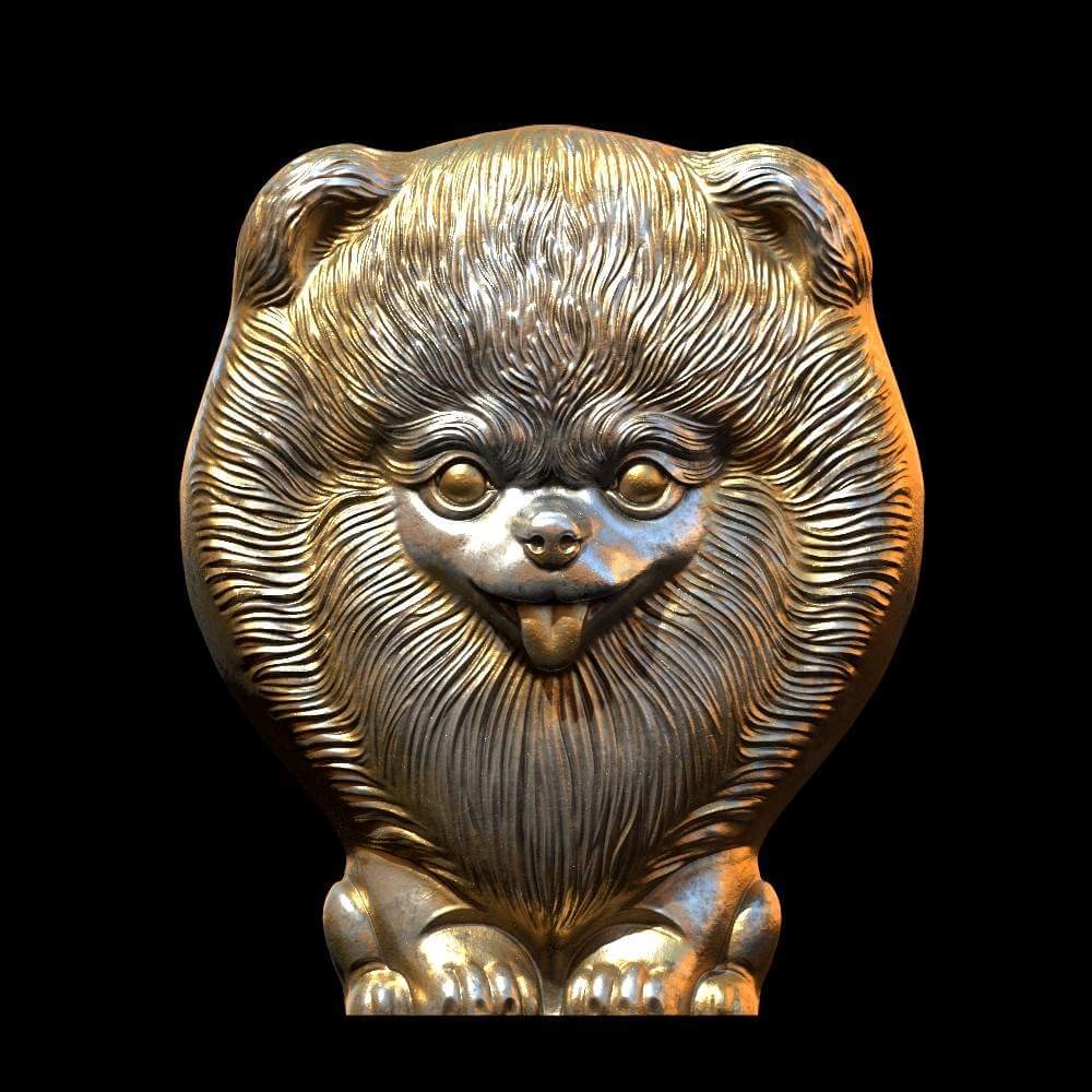 Pomeranian Print Ready 3d Model