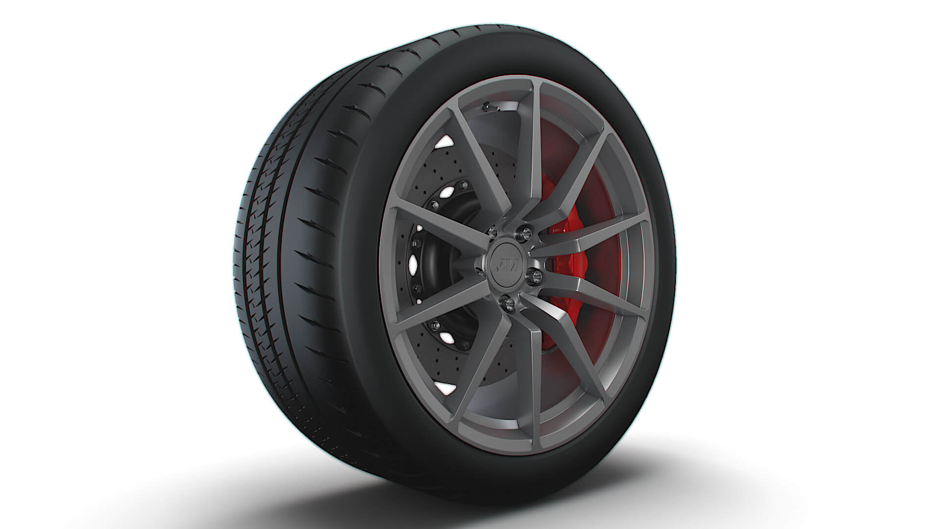 American Muscle GT350 Wheel 3D Model by Creative Idea Studio
