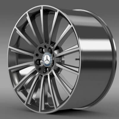 Benz Rim Design AMG Mercedes Benz S 350 Rim - 3D Model by Creative Idea Studio