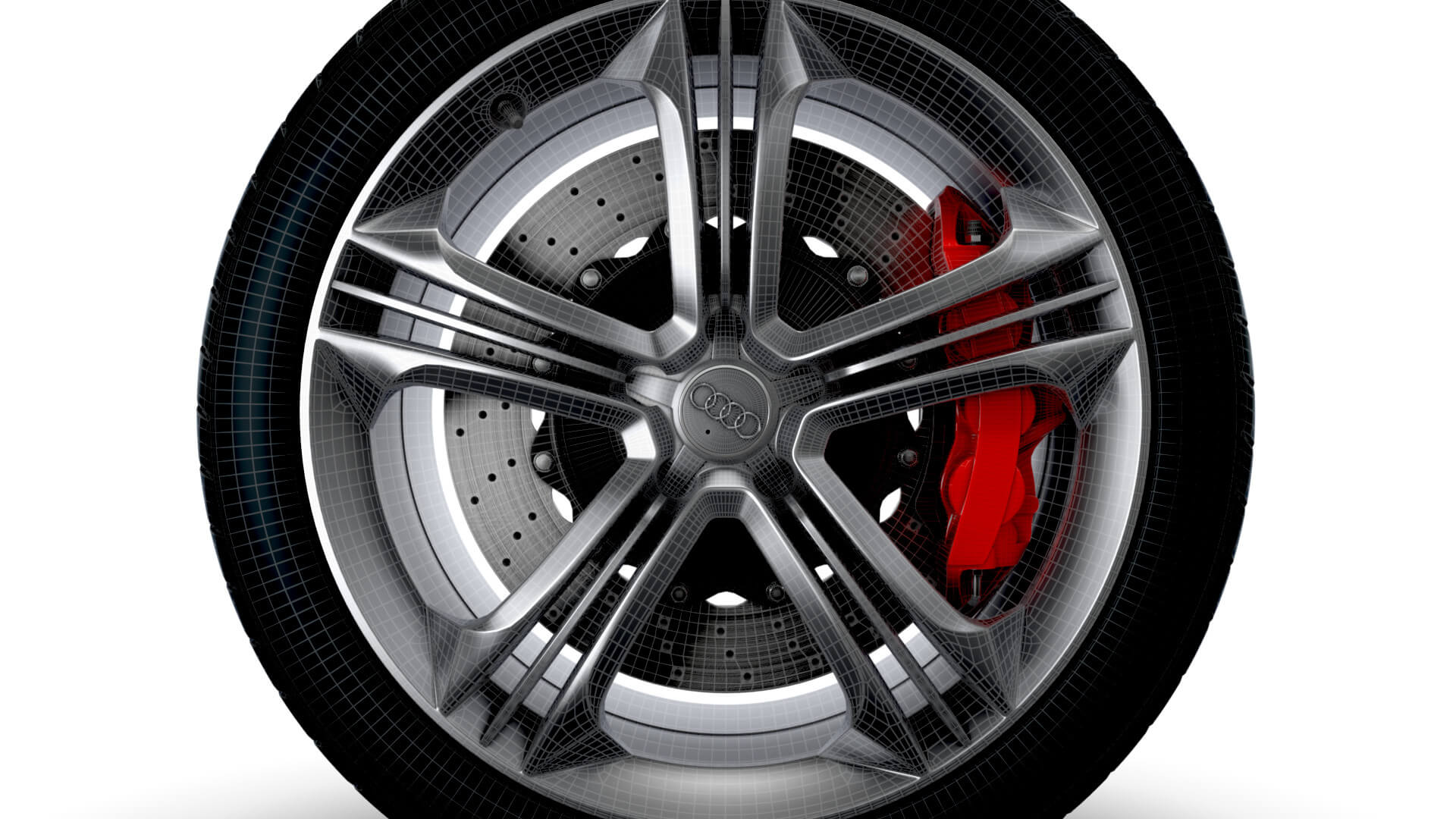 Une Roue Audi R8 Audi R8 Wheel - 3D Model by Creative Idea Studio