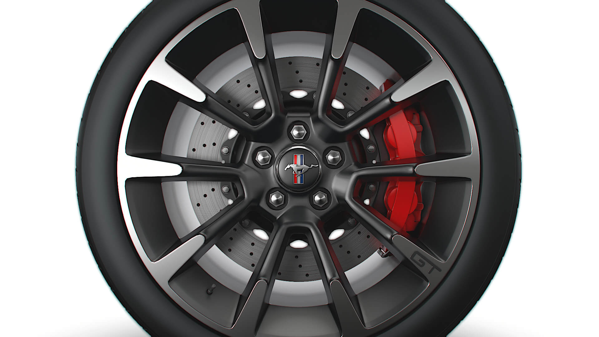 Ford Mustang OEM Rim - 3D Model by Creative Idea Studio