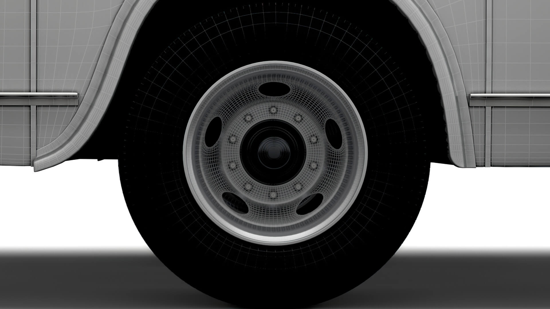 Bus Wheel Types Generic Old Bus Wheel - 3D Model by Creative Idea Studio