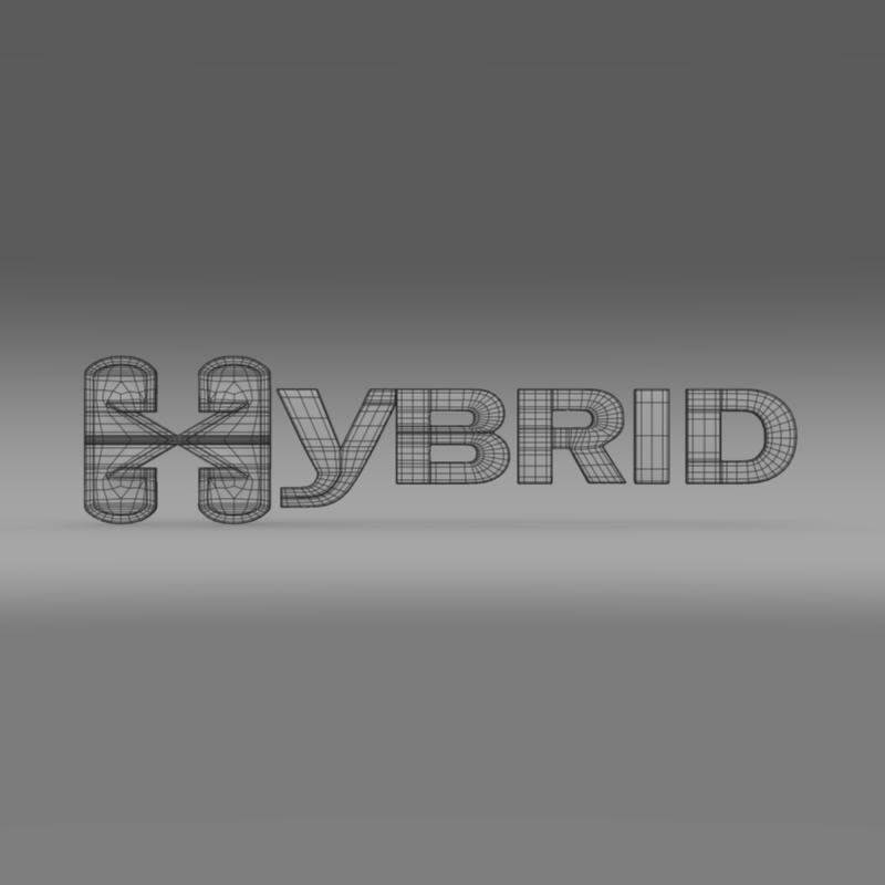 Hybrid Logo 3D Model by Creative Idea Studio