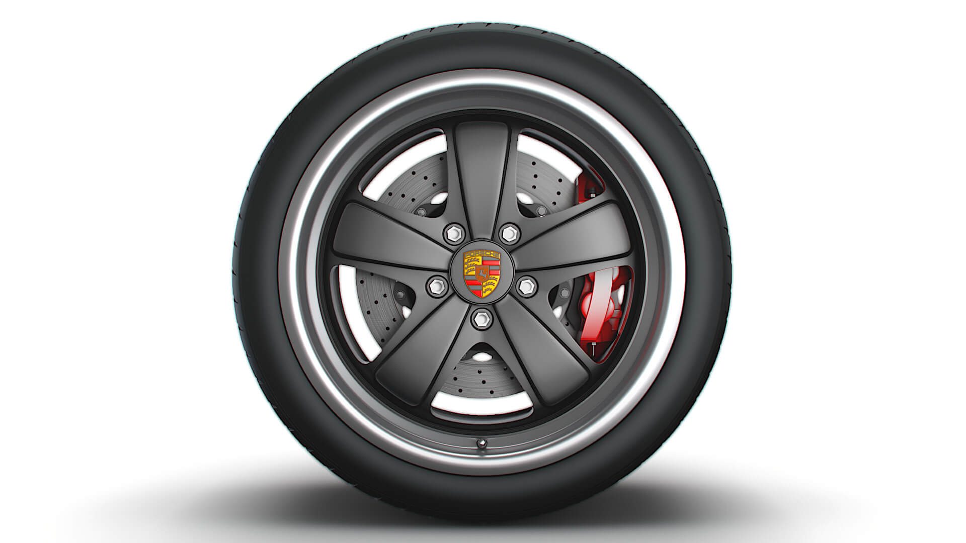 Porsche 911 Iconic Sport Classic Wheel 3D Model by Creative Idea Studio