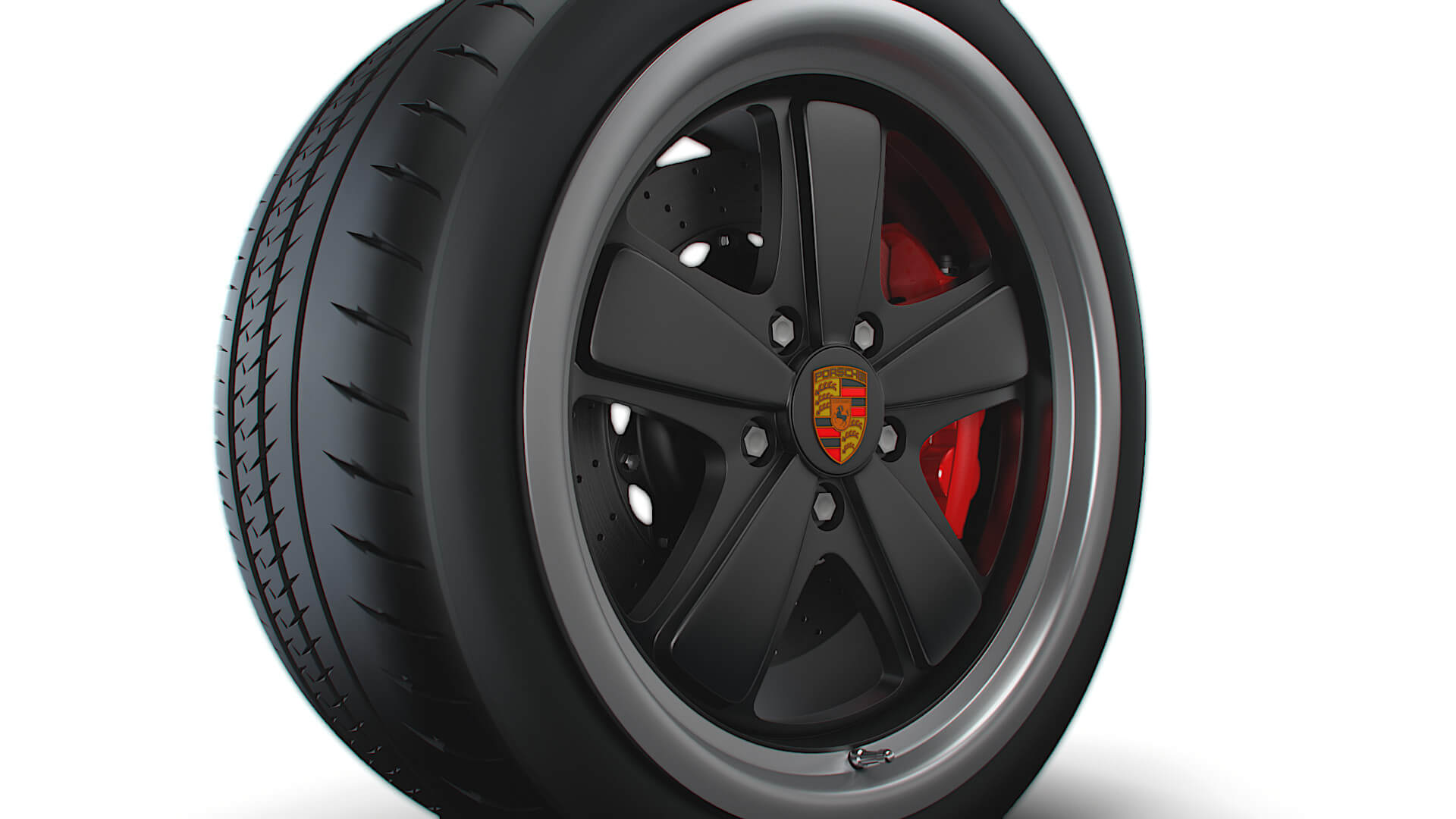 Porsche 911 Iconic Sport Classic Wheel 3D Model by Creative Idea Studio