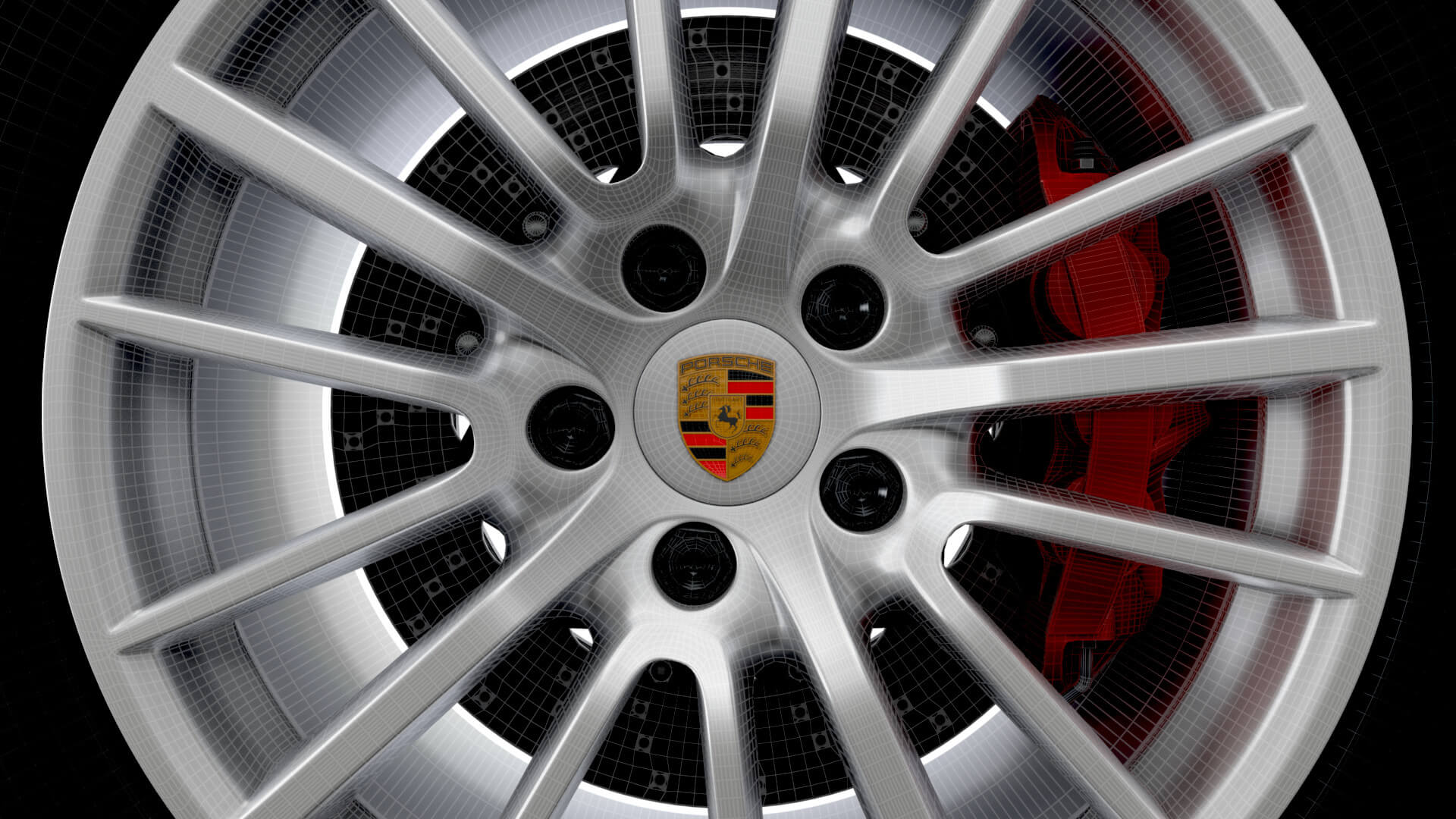 Porsche 997 911 Exclusive Wheel - 3D Model by Creative Idea Studio