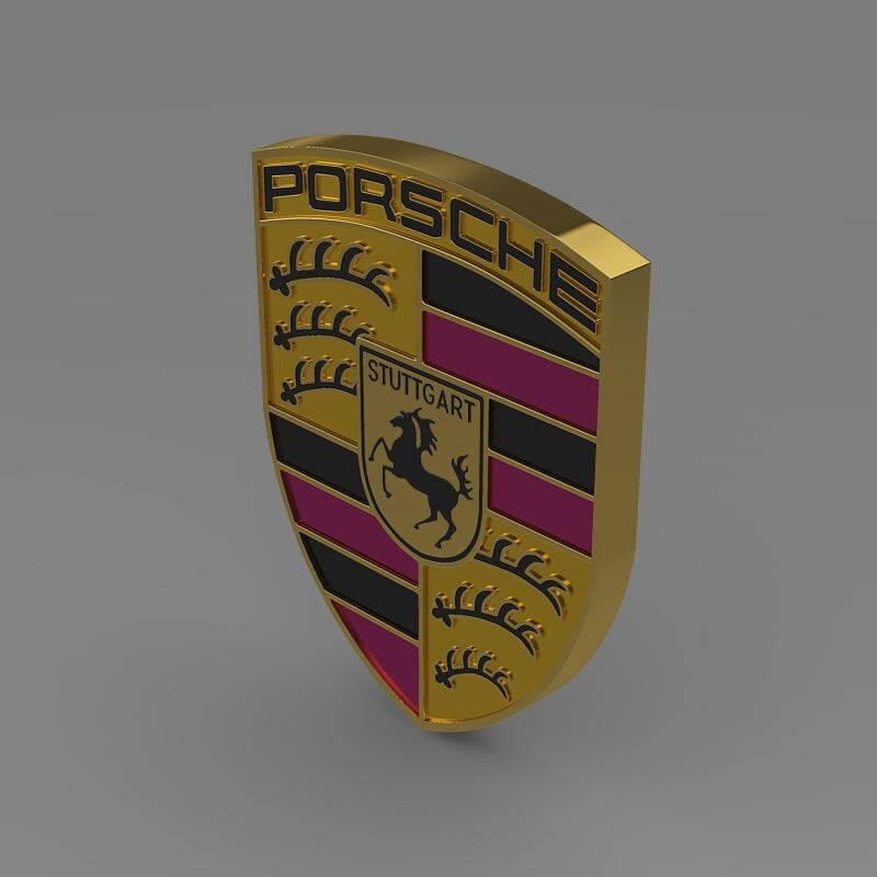 Porsche 3d logo