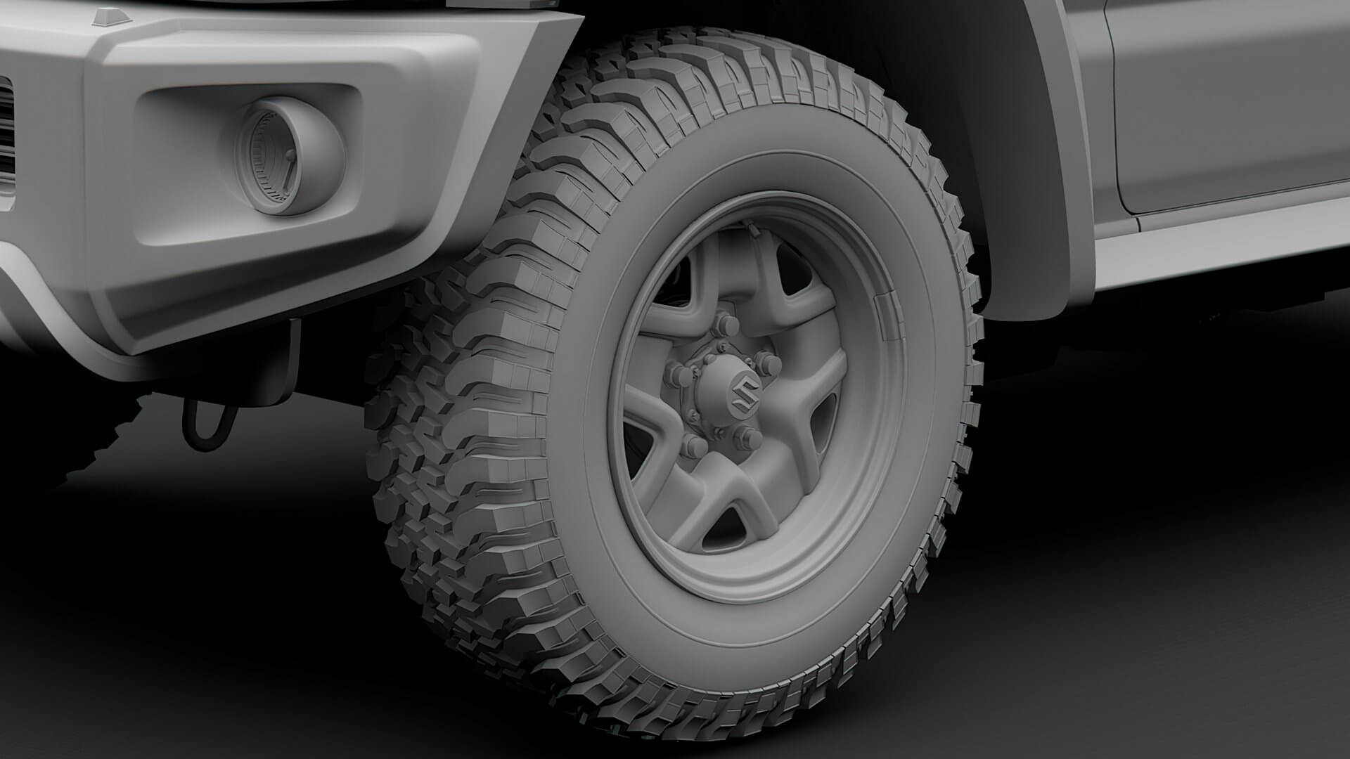 Suzuki Jimny Sierra JL 2019 Wheel - 3D Model by Creative Idea Studio