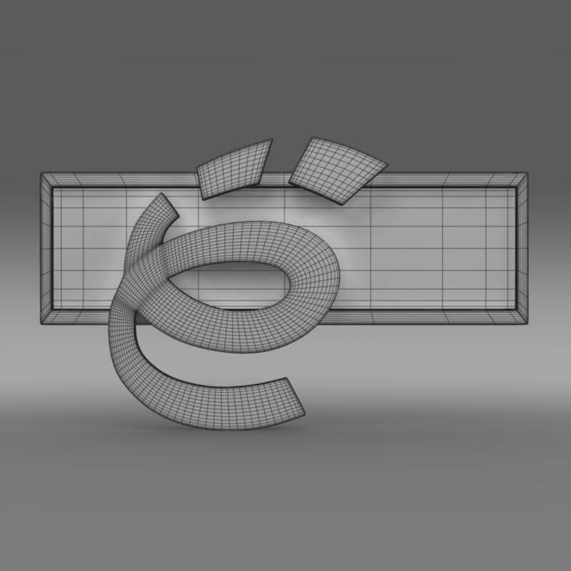 Yo Mobile Logo 3D Model by Creative Idea Studio