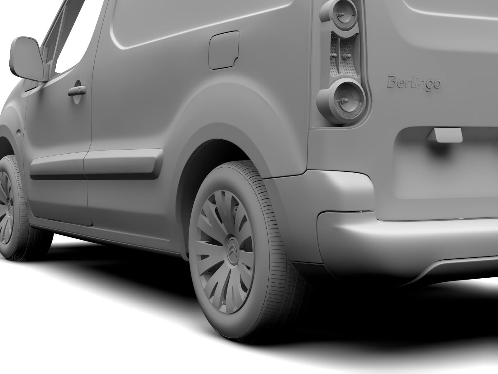 Citroen Berlingo Van L1 2017 3D Model by Creator 3D