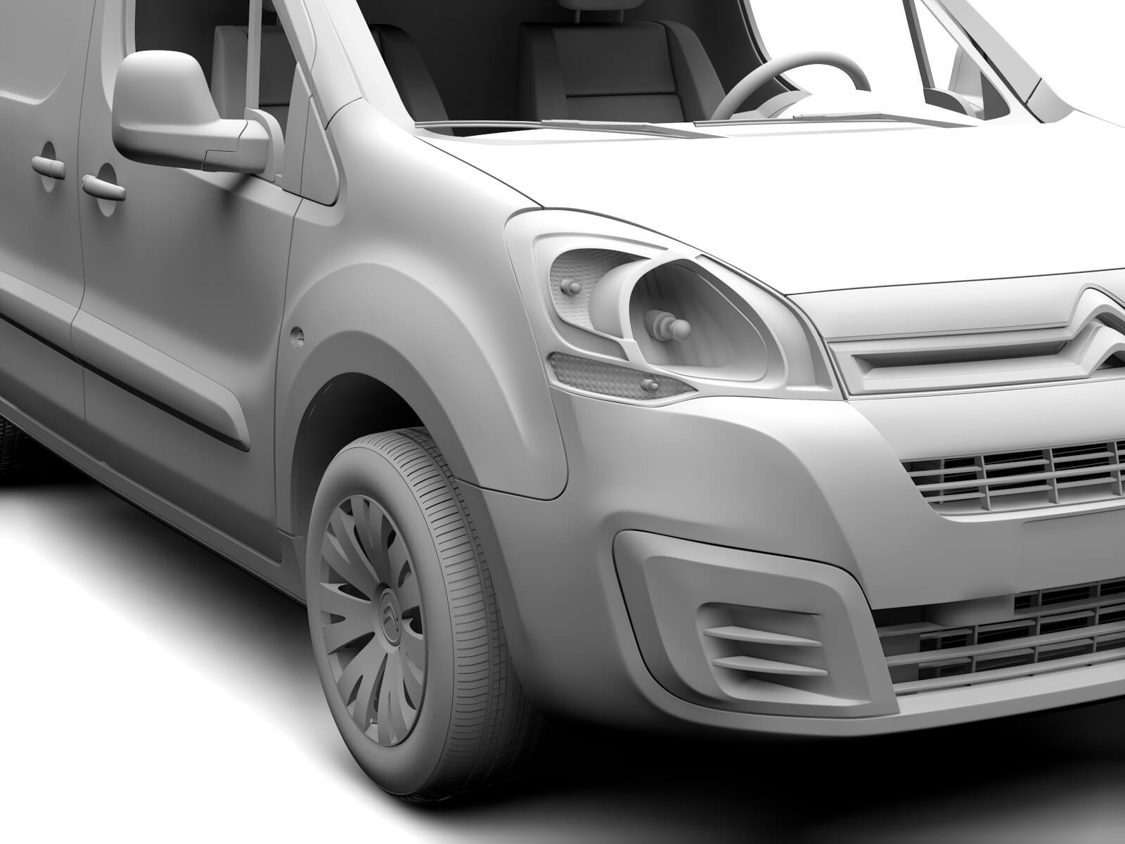 Citroen Berlingo Van L2 2017 3D Model by Creator 3D