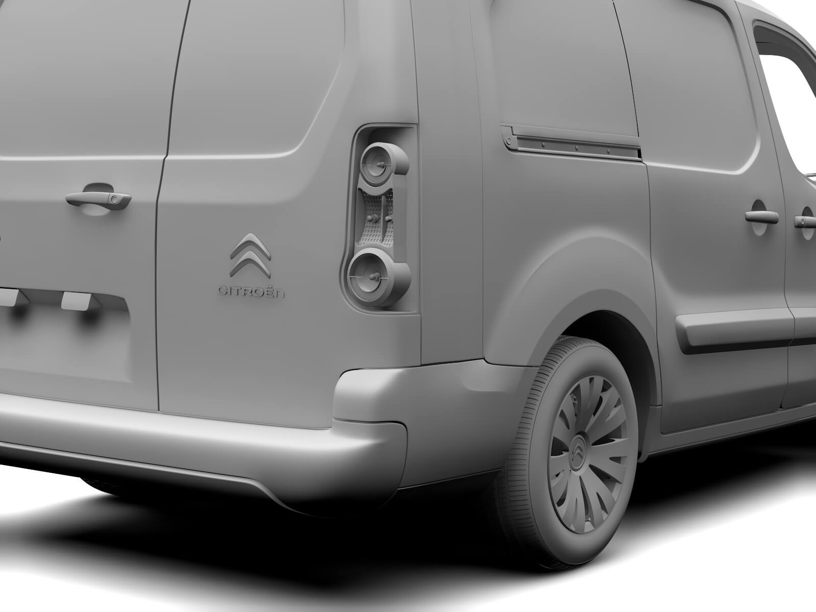 Citroen Berlingo Van L2 2017 3D Model by Creator 3D