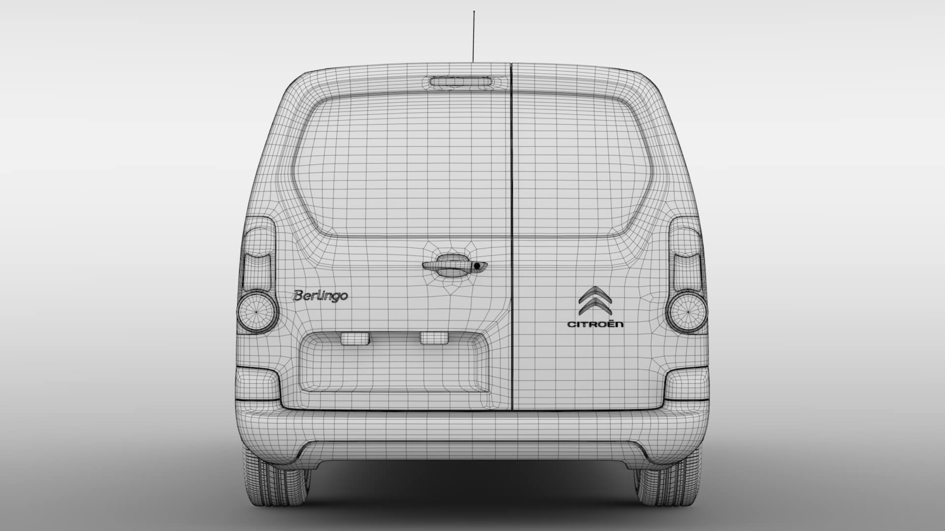 Citroen Berlingo Van L2 2017 3D Model by Creator 3D