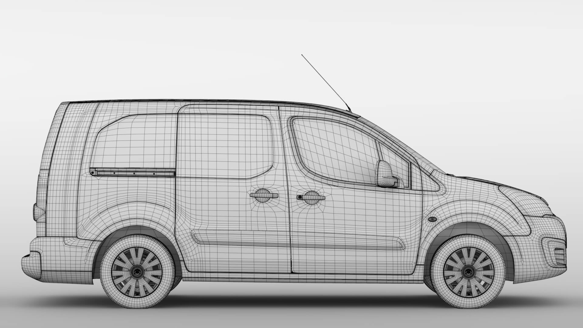 Citroen Berlingo Van L2 2017 3D Model by Creator 3D