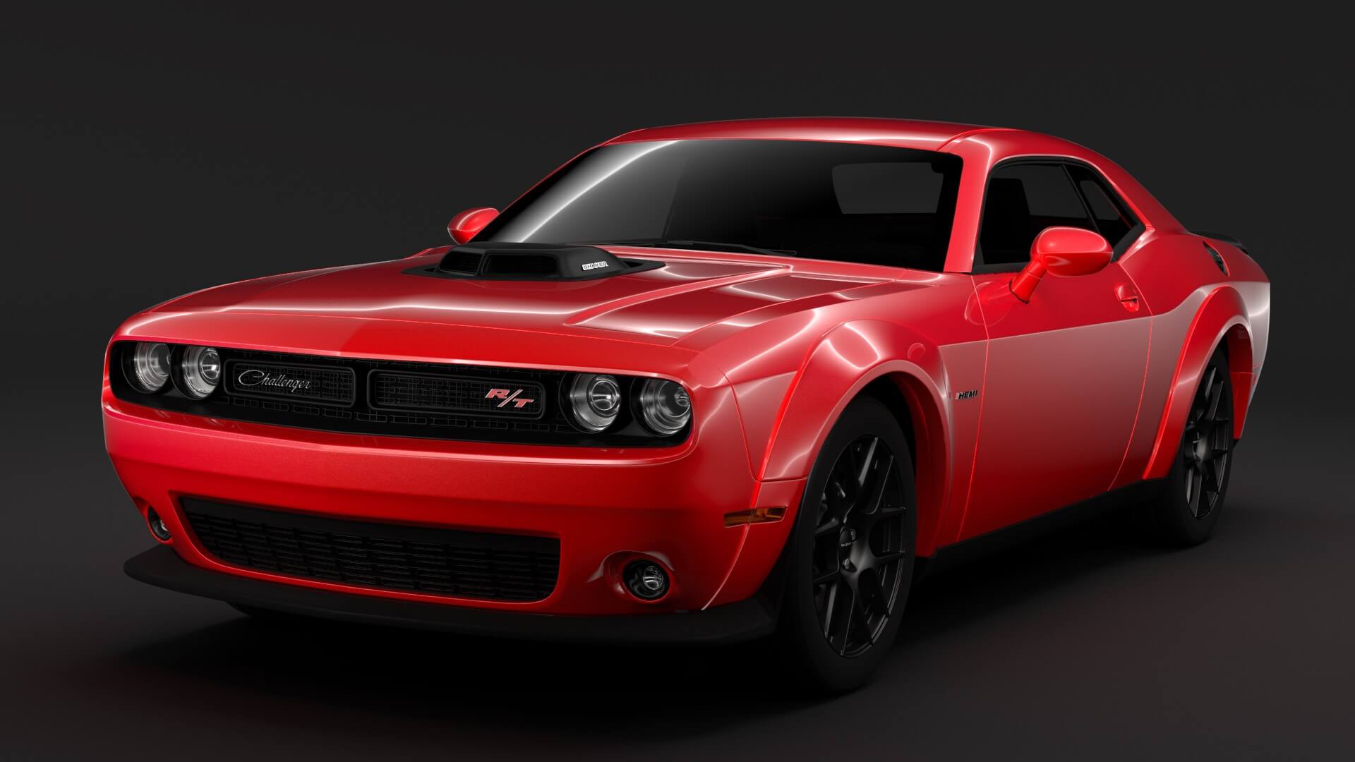 Dodge Challenger RT Shaker Widebody 2017 3D Model by Creator 3D