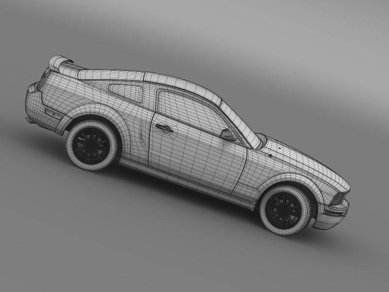 Ford Mustang 2005 - 3D Model by Creator 3D