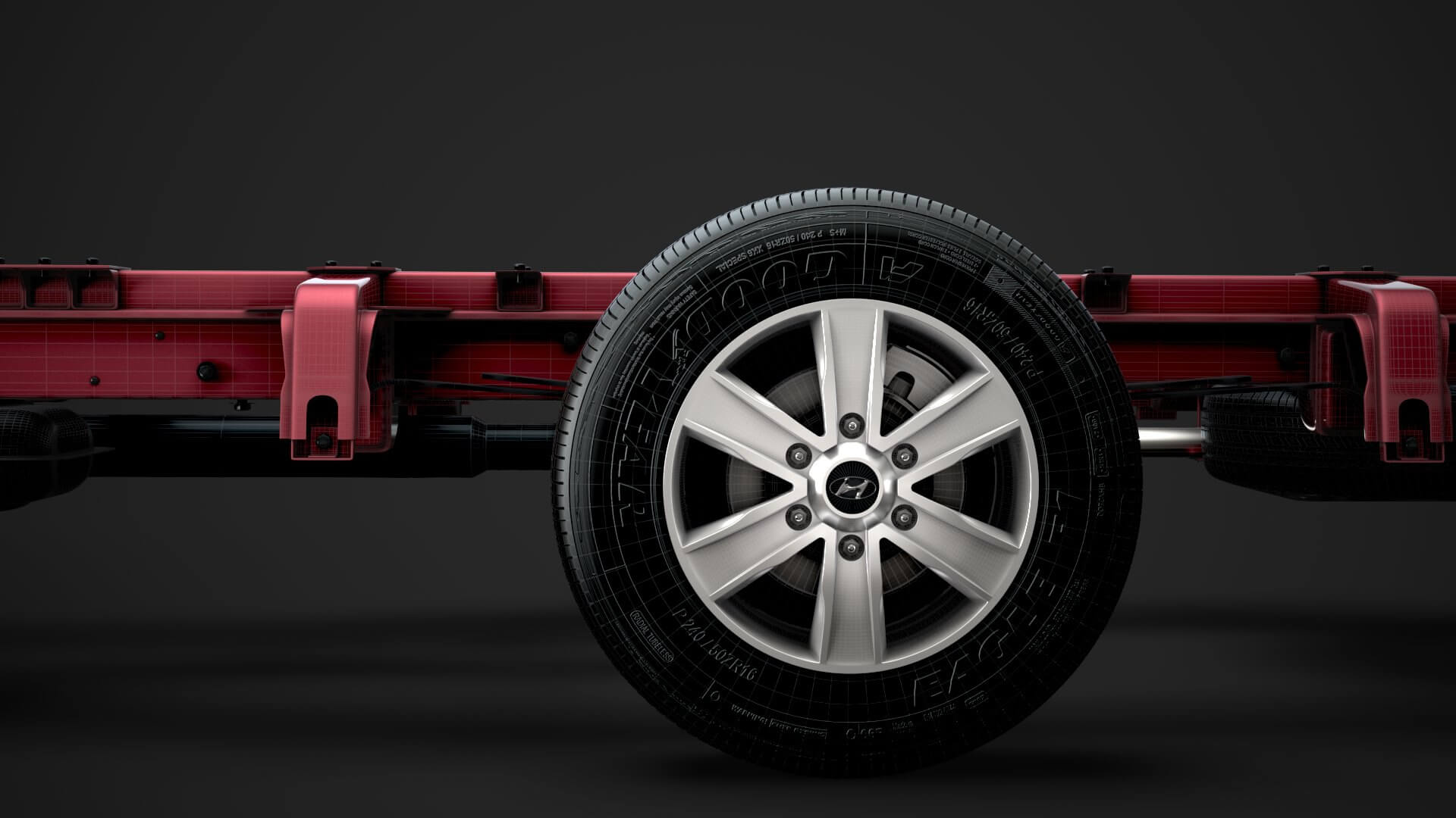 Hyundai H350 Chassis Single Cab LWB 2019 3D Model by Creator 3D