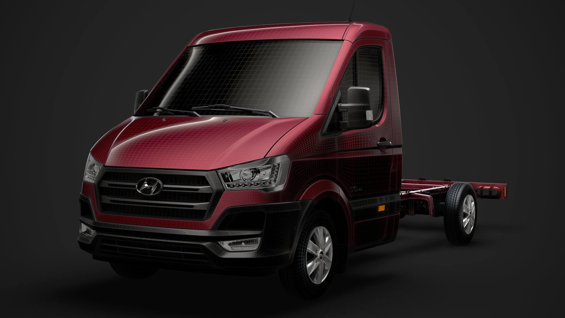 Hyundai H350 Chassis Single Cab LWB 2019 3D Model by Creator 3D