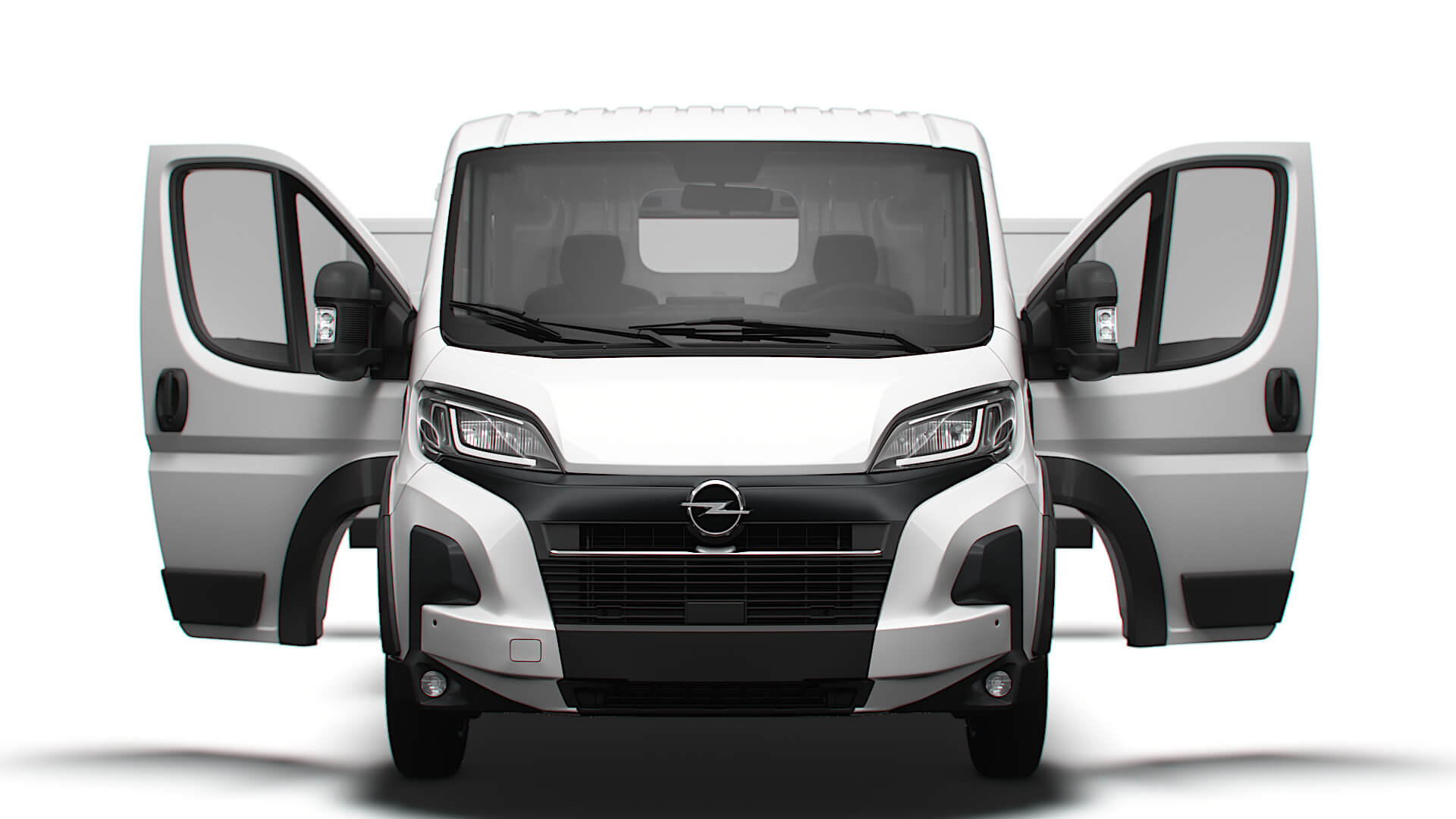Set van 4 wieldoppen compatibel met Opel Vivaro / Opel Movano (oud en nieuw model) - diameter 16 inch