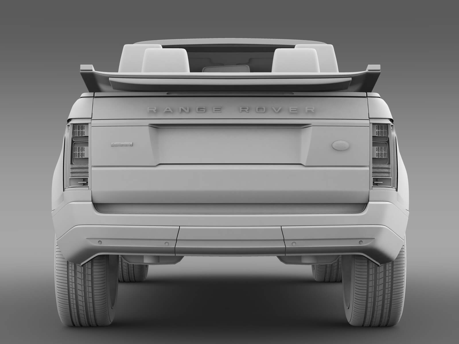 Range Rover Autobiography Black LWB Cabrio L405 2016 - 3D Model by ...