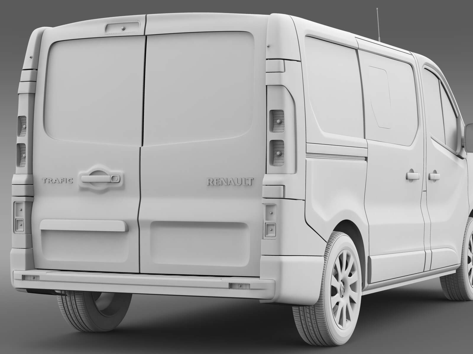 Toys 1/43 NOREV RENAULT Trafic Combi of 2015 Cassiopée Grey Van Diecast
