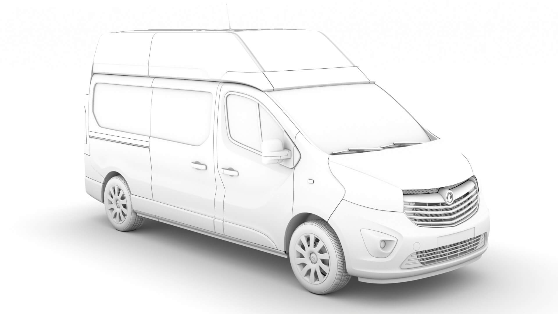 Vauxhall Vivaro Van L2H2 2018 3D Model by Creator 3D