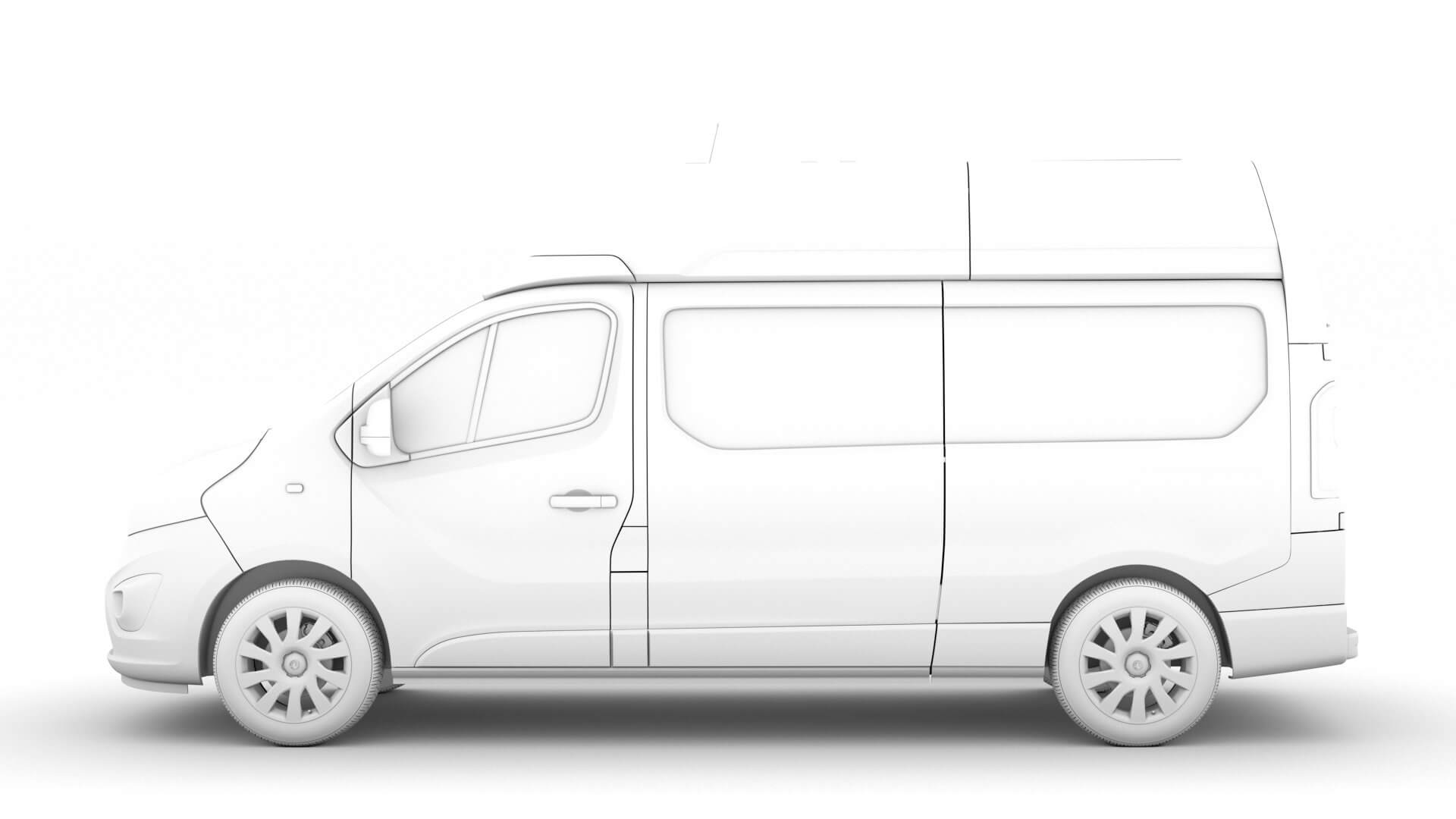 Vauxhall Vivaro Van L2H2 2018 3D Model by Creator 3D