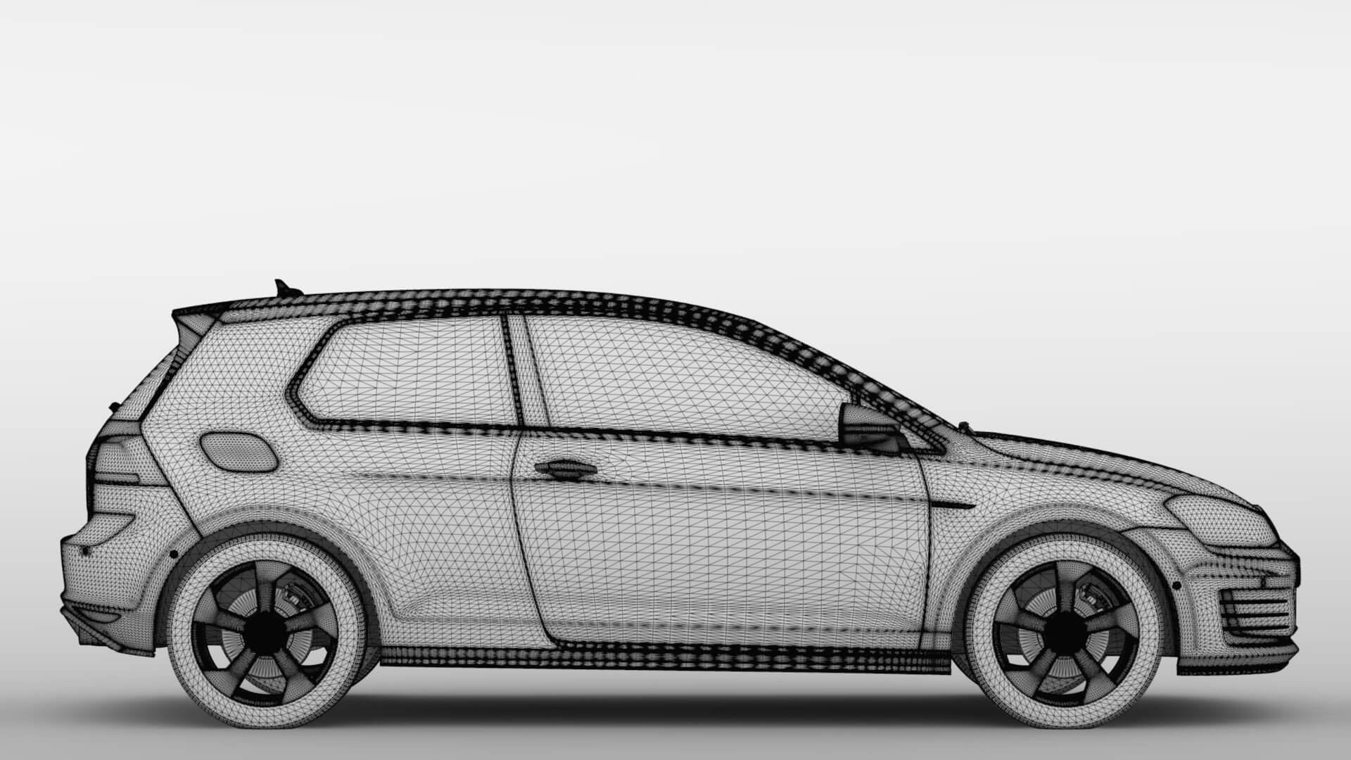Volkswagen Golf 7 GTI 2016 - 3D Model by Creator 3D