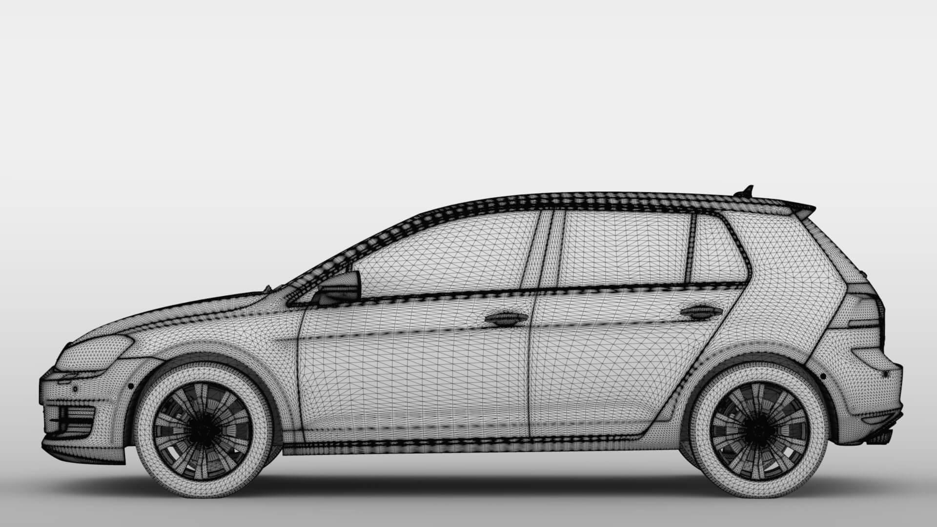 Volkswagen Golf 7 TSI 5D 2016 - 3D Model by Creator 3D