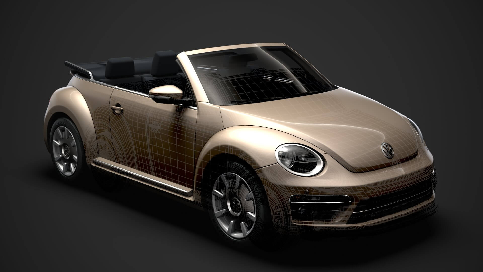 VW Beetle Final Edition Convertible 2020 3D Model by Creator 3D