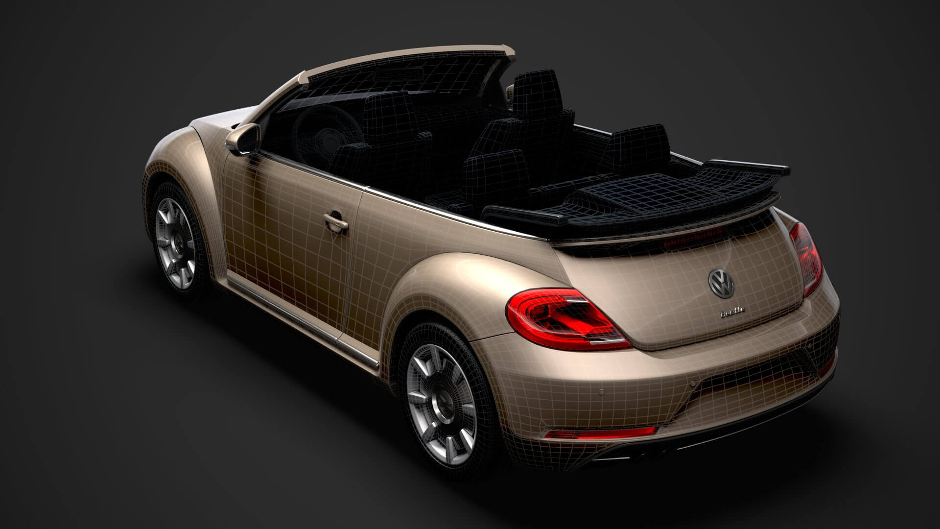 VW Beetle Final Edition Convertible 2020 3D Model by Creator 3D