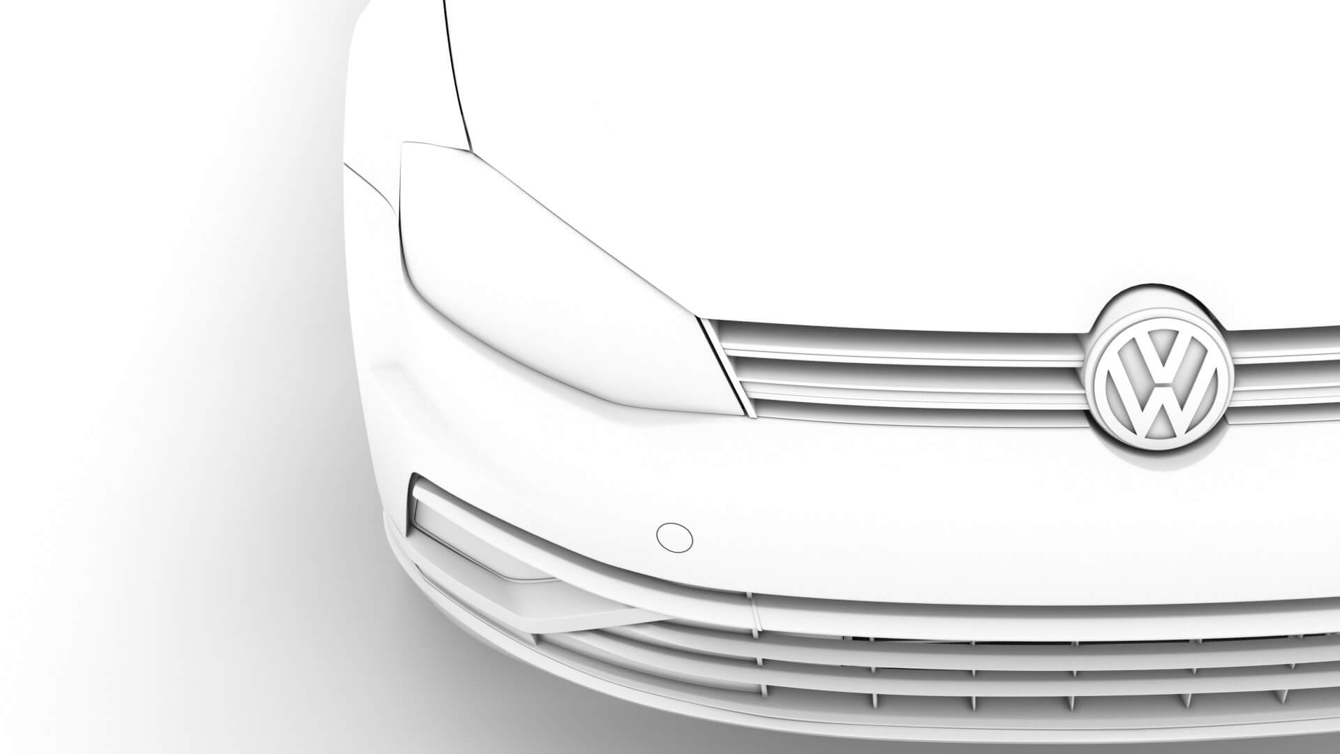 VW Golf TSI 3Door Typ5G 2019 3D Model by Creator 3D