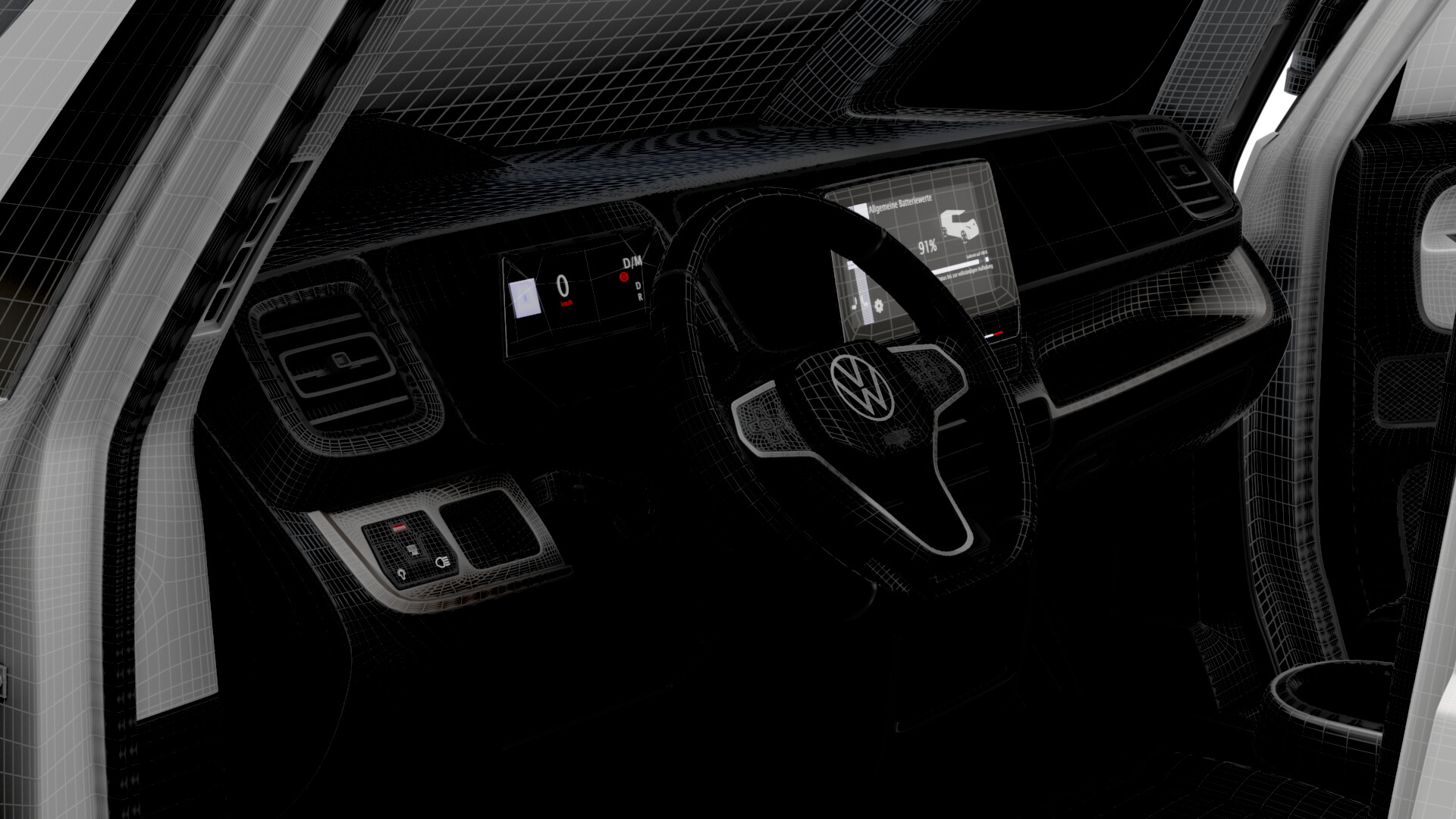 VW ID Buzz Cargo LWB GTX Hqinterior 2024 - 3D Model by Creator 3D