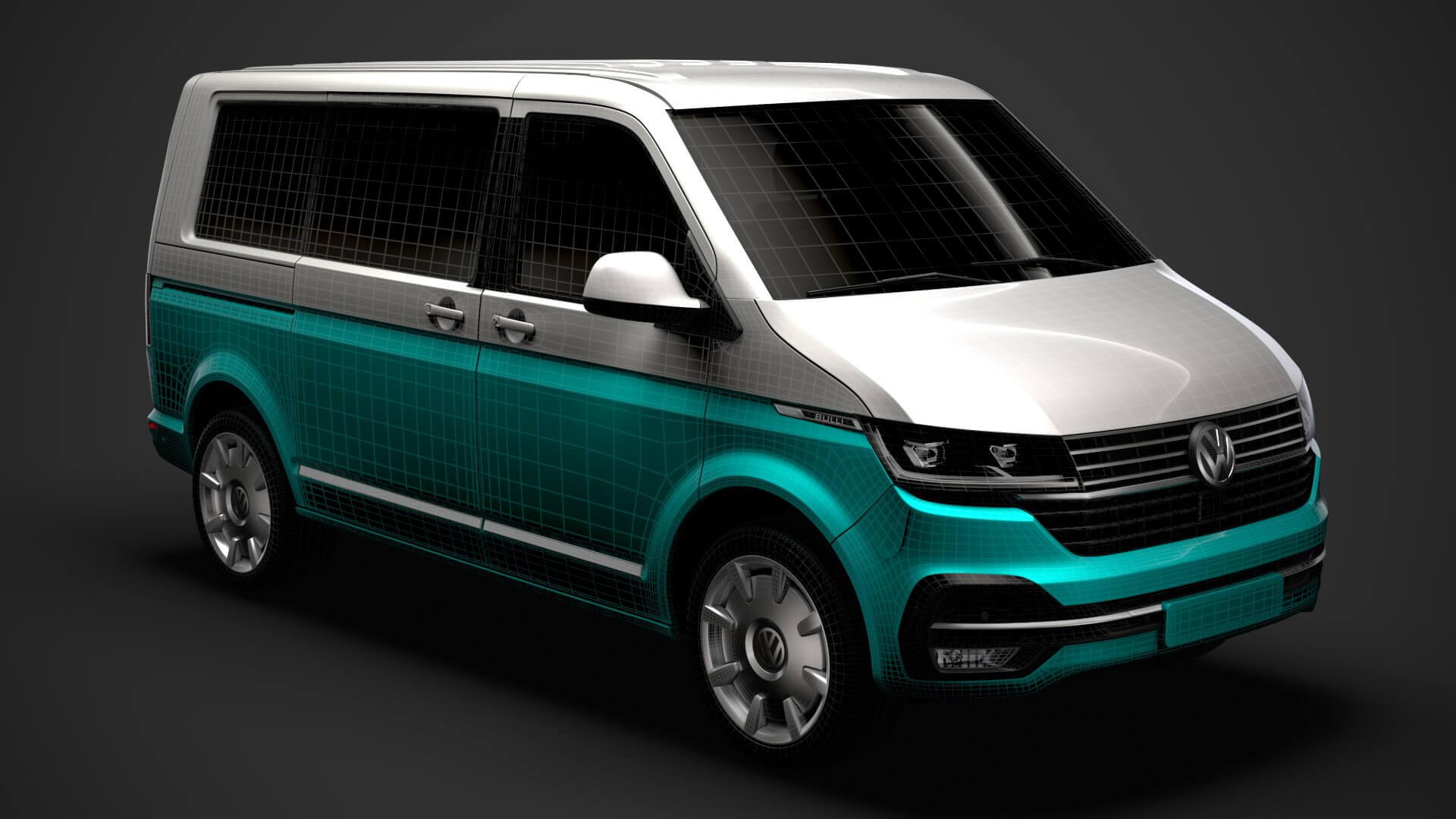 VW Multivan Bulli T6.1 2020 - 3D Model by Creator 3D