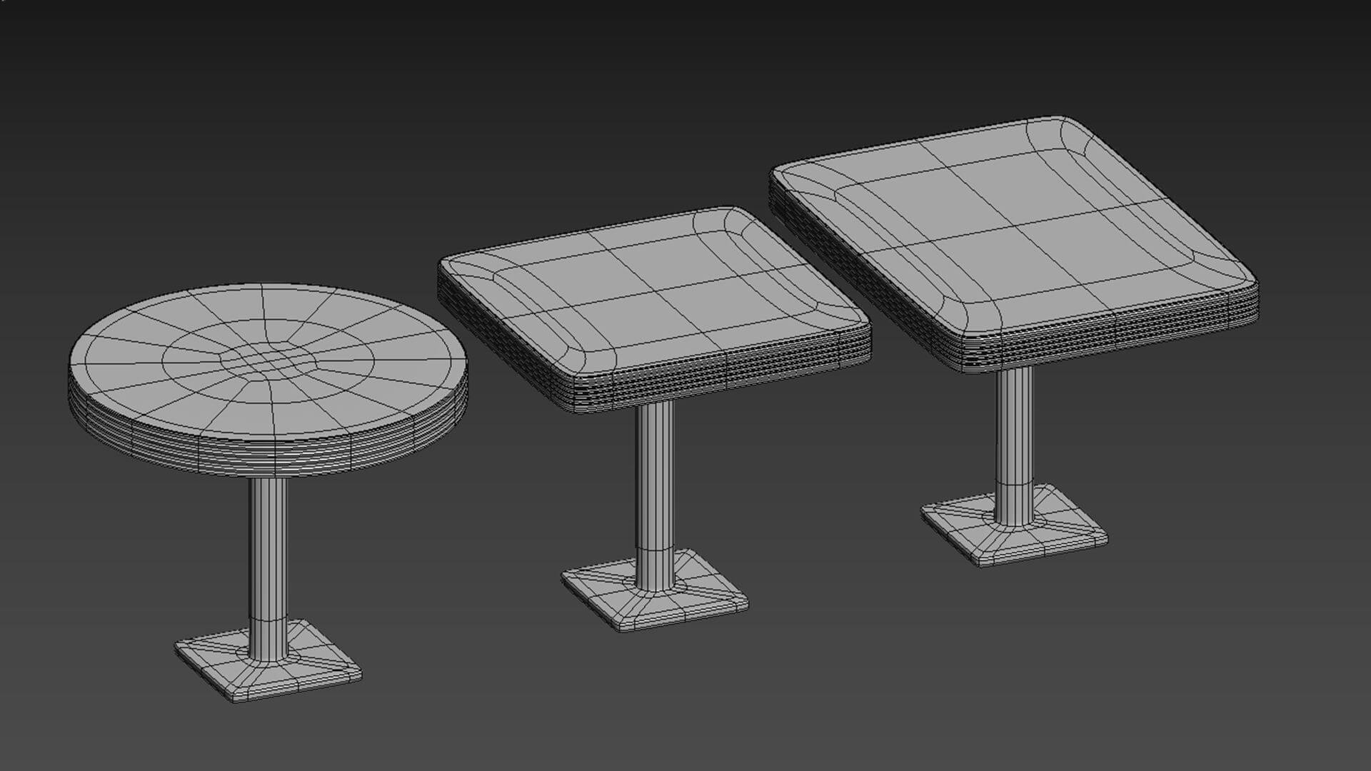Retro Diner 50S Table - Free 3D Model by criismora