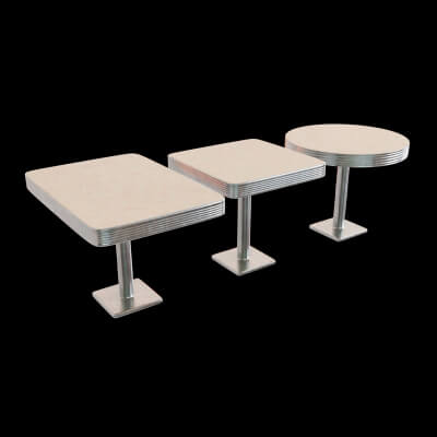 Retro Diner 50S Table - Free 3D Model by criismora