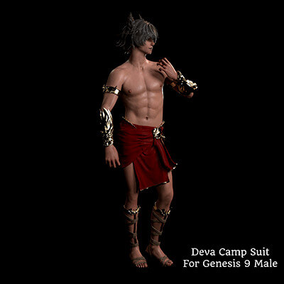 BG3 Deva Camp Outfit for Genesis 9 Base Genesis 8 M and F by crimsonia