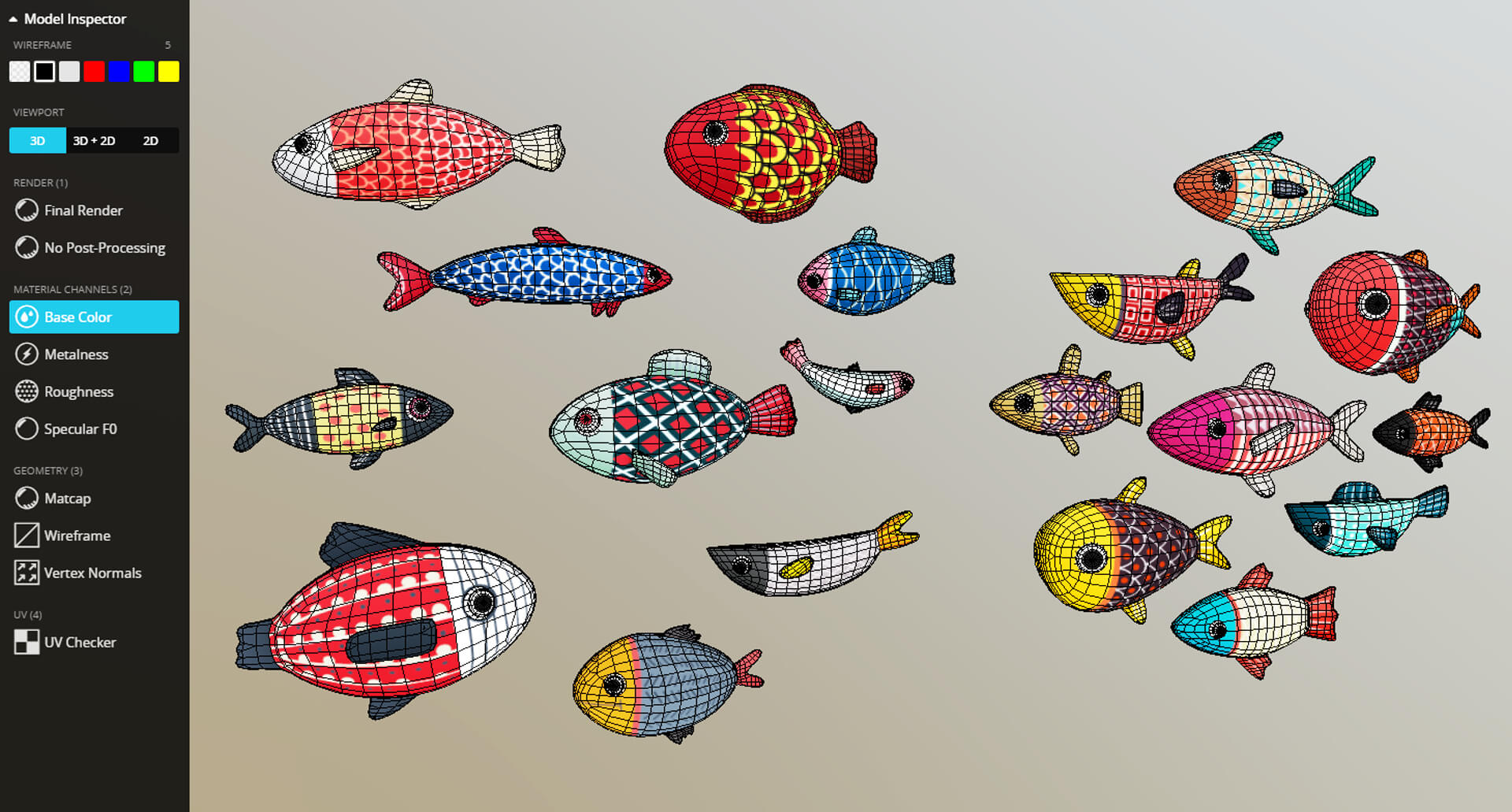 Cartoon Fish - 3D Model by cuongvc