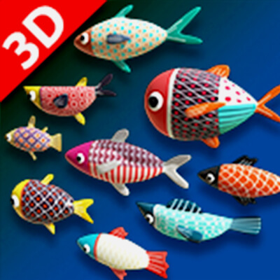 Cartoon Fish - 3D Model by cuongvc
