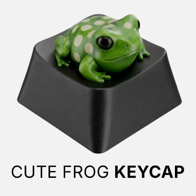 Cute Frog Keycap for Mechanical Keyboard - 3D Model by customkeysua