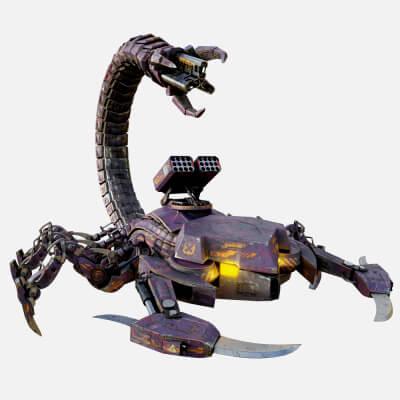 Biotech Mecha Akrab Dominion Mecha - 3D Model by Cyberbiotech