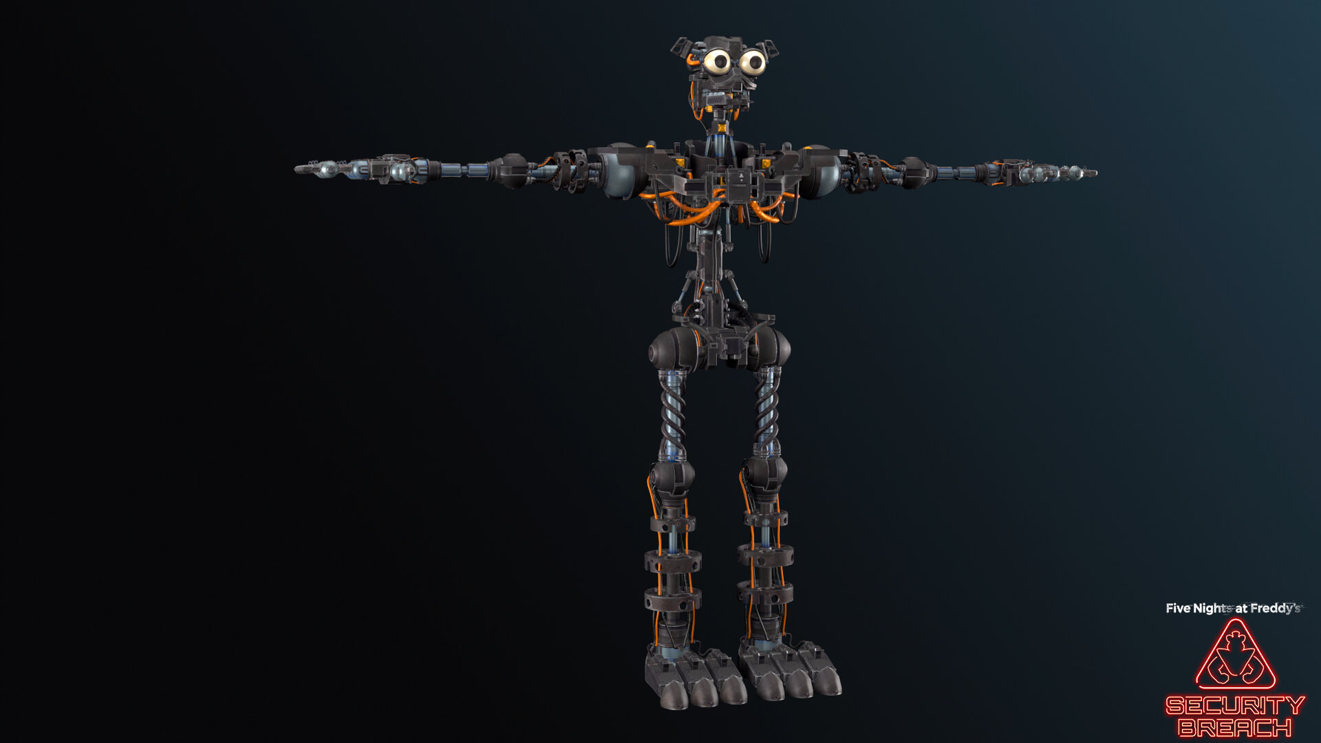 Five Nights at Freddy's Security Breach Endo 3D Model by Cyberon1ck