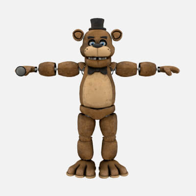 Basic Freddy Freddy Fazbear - FNAF 1 3D Model by Cyberon1ck