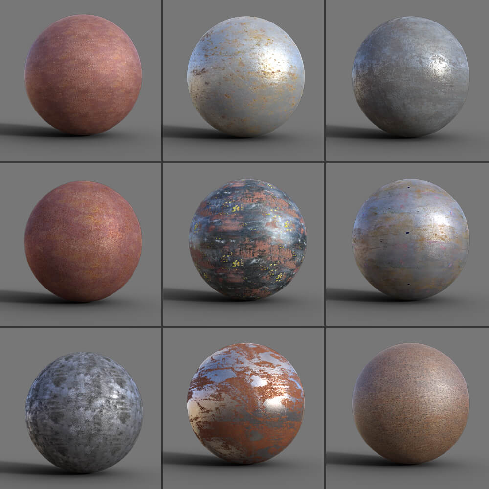 Rusty Metal Shaders - Daz Content by Cyrax3D