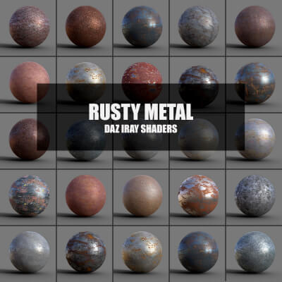 Rusty Metal Shaders - Daz Content by Cyrax3D