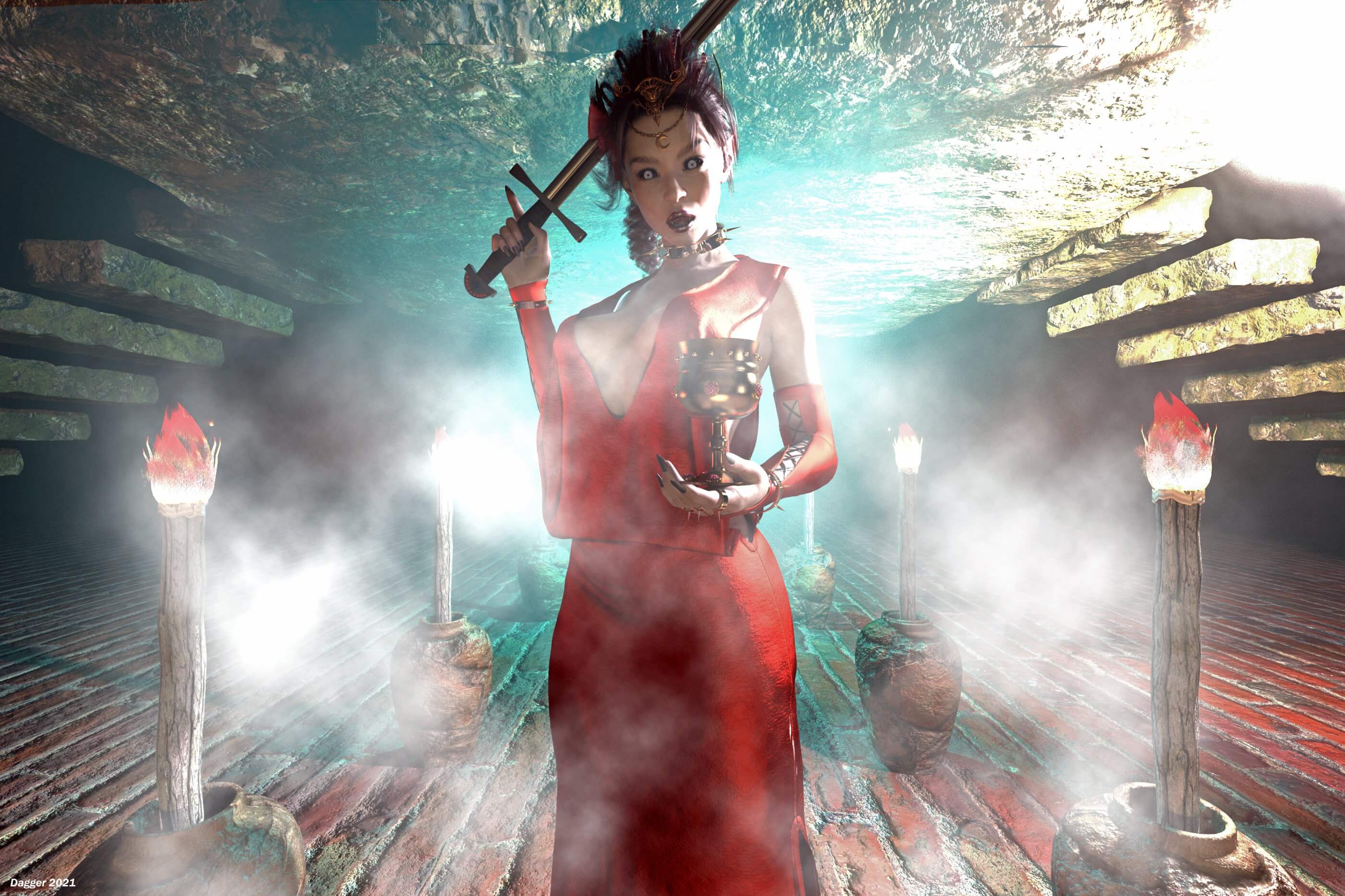 Blood Groove (The Red Witch) 3D Render RenderHub Gallery